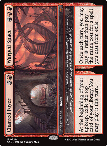 CharredFoyerWarpedSpace__11014 Charred Foyer // Warped Space - Duskmourn: House of Horror (DSK)