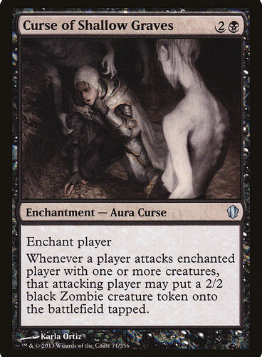 Curse of Shallow Graves Commander 2013