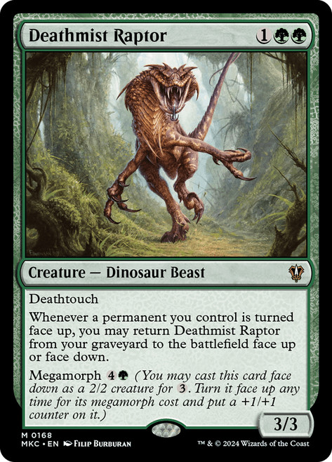 DeathmistRaptor__88359 Deathmist Raptor Murders at Karlov Manor Commander