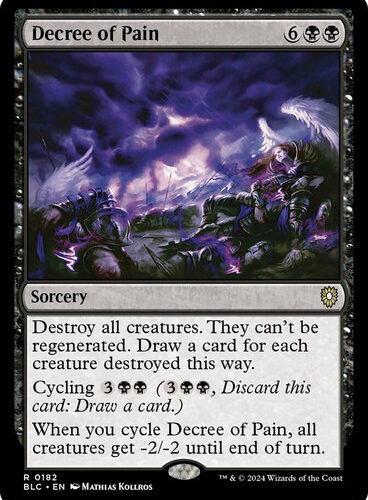 Decree of Pain Bloomburrow Commander