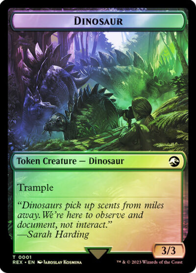 Dinosaur Token #001 // Fungus Dinosaur