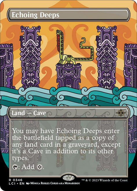EchoingDeeps346__77696 Echoing Deeps (Borderless) The Lost Caverns of Ixalan - Variants