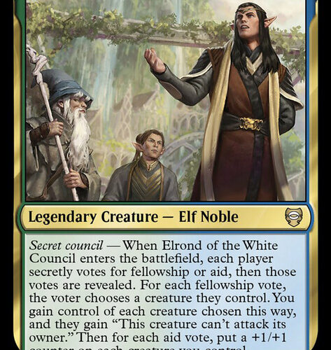 Elrond of the White Council The Lord of the Rings Commander