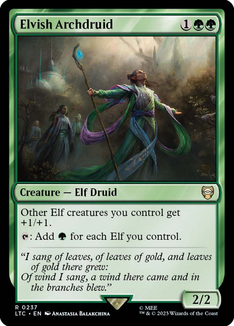 Elvish Archdruid Elvish Archdruid The Lord of the Rings Commander