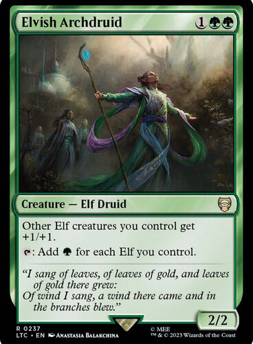 Elvish Archdruid The Lord of the Rings Commander