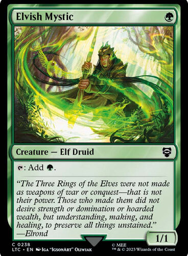 Elvish Mystic The Lord of the Rings Commander