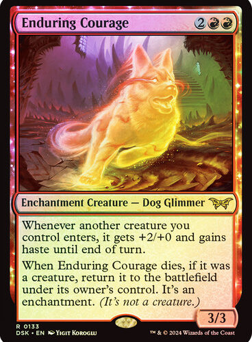 EnduringCourage__61725 Enduring Courage - Duskmourn: House of Horror (DSK) foil