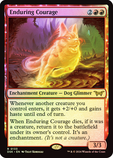 Enduring Courage - Duskmourn: House of Horror (DSK) foil