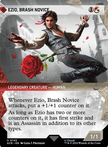 Ezio, Brash Novice (Showcase) - Universes Beyond: Assassin's Creed (ACR)