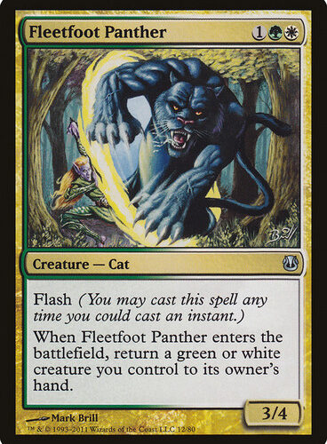 Fleetfoot Panther - Duel Decks: Ajani vs. Nicol Bolas (DDH)