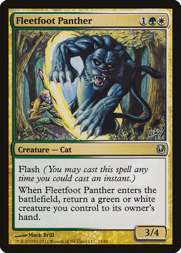 FleetfootPanther__22837 Fleetfoot Panther - Duel Decks: Ajani vs. Nicol Bolas (DDH)