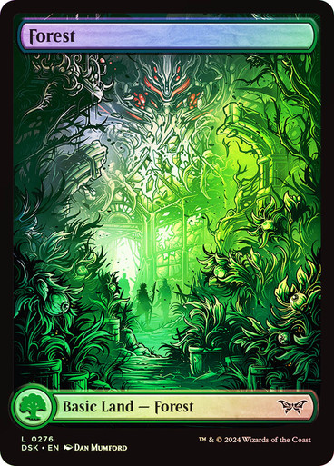 Forest (#276) (Full Art) Duskmourn: House of Horror (Foil)