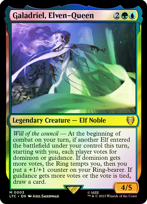 Galadriel, Elven-Queen1 Galadriel, Elven-Queen The Lord of the Rings Commander (Foil)