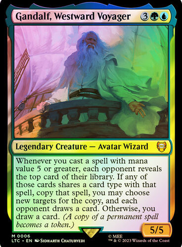 Gandalf, Westward Voyager The Lord of the Rings Commander (Foil)