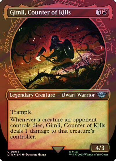 GimliCounterOfKills804__60364 Gimli, Counter of Kills (#804) (Showcase) (Surge Foil)