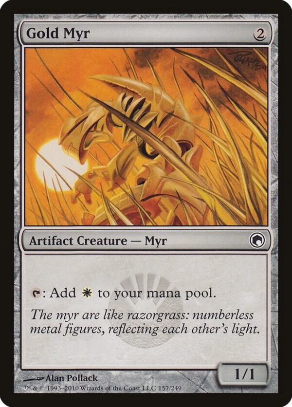 Gold Myr - Scars of Mirrodin (SOM) Gold Myr - Scars of Mirrodin (SOM)