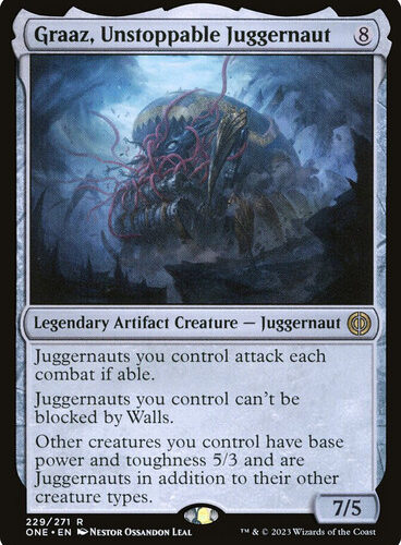 Graaz, Unstoppable Juggernaut - Phyrexia: All Will Be One (ONE) FOIL