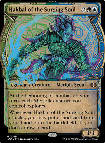 Hakbal of the Surging Soul (Showcase) The Lost Caverns of Ixalan Commander - Variants