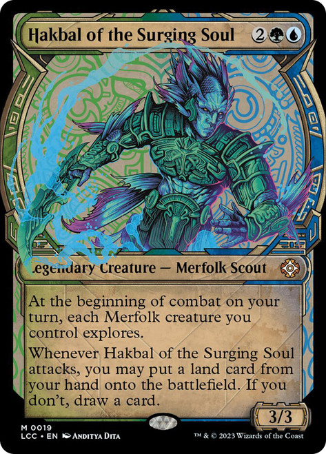 HakbalOfTheSurgingSoul019__10808 Hakbal of the Surging Soul (Showcase) The Lost Caverns of Ixalan Commander - Variants