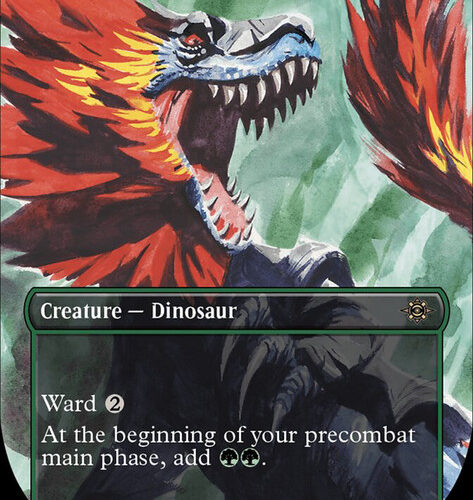 Hulking Raptor (Borderless) The Lost Caverns of Ixalan - Variants