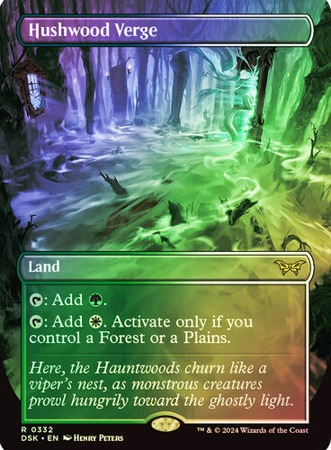 Hushwood Verge (Borderless) Duskmourn: House of Horror foil