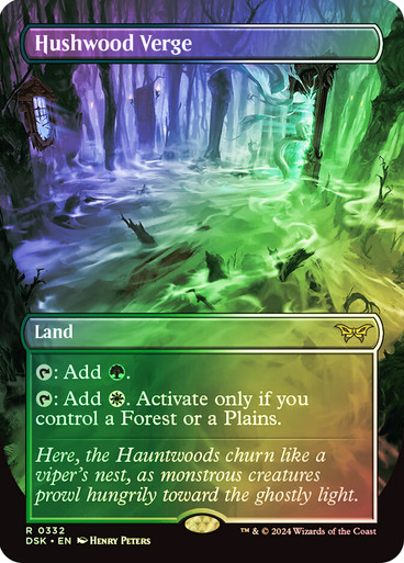Hushwood Verge (Borderless) Duskmourn: House of Horror foil