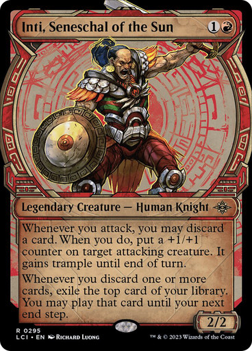 IntiSeneschalOfTheSun295__74604 Inti, Seneschal of the Sun (Showcase) The Lost Caverns of Ixalan - Variants