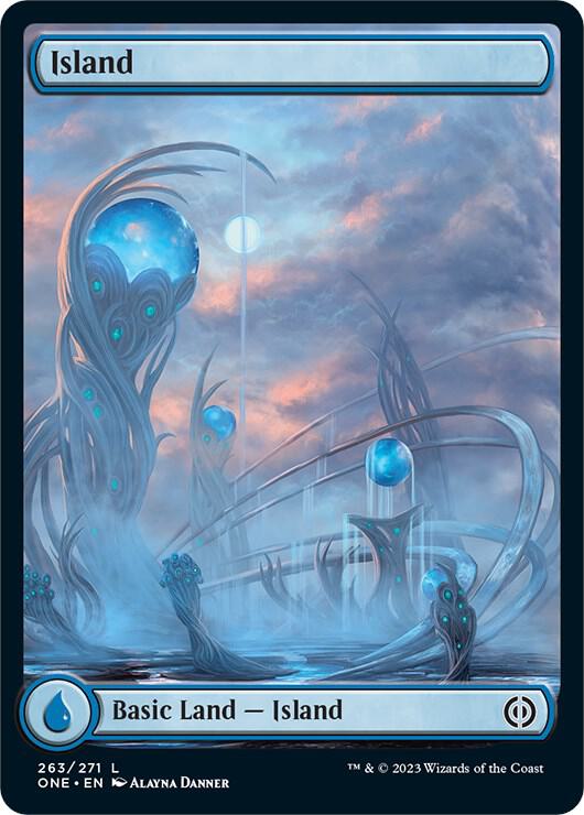 Island (263) - Full Art - Phyrexia: All Will Be One (ONE)