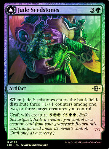 Jade Seedstones // Jadeheart Attendant The Lost Caverns of Ixalan