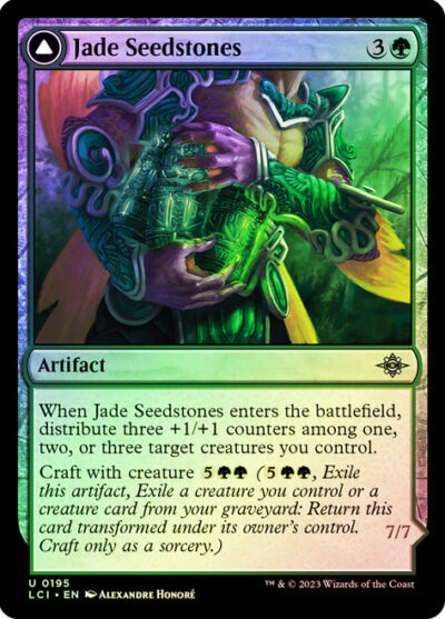 Jade Seedstones // Jadeheart Attendant The Lost Caverns of Ixalan