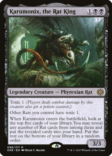 Karumonix, the Rat King Karumonix, the Rat King Phyrexia: All Will Be One