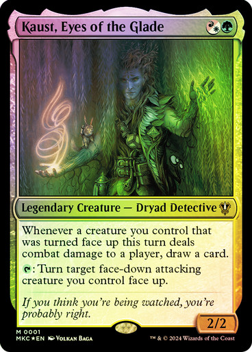 KaustEyesOfTheGlade__76859 Kaust, Eyes of the Glade Murders at Karlov Manor Commander (Foil)