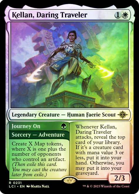 KellanDaringTraveler__35971 Kellan, Daring Traveler // Journey On The Lost Caverns of Ixalan (Foil)