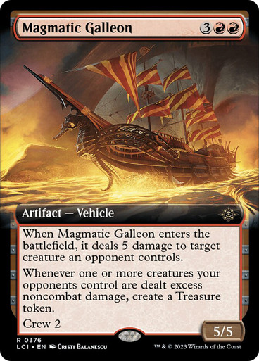 MagmaticGalleon376__70641 Magmatic Galleon (Extended Art) The Lost Caverns of Ixalan - Variants
