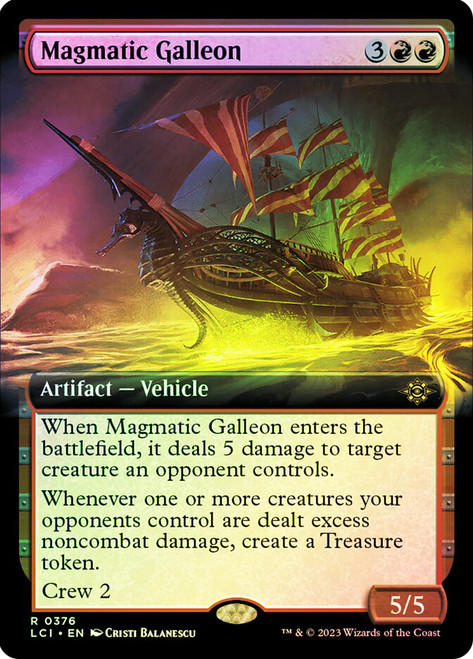 MagmaticGalleon376__70641 - Copy (2) Magmatic Galleon (Extended Art) The Lost Caverns of Ixalan - Variants (Foil)