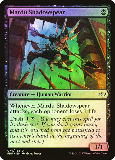 Mardu Shadowspear - Fate Reforged (FRF) foil