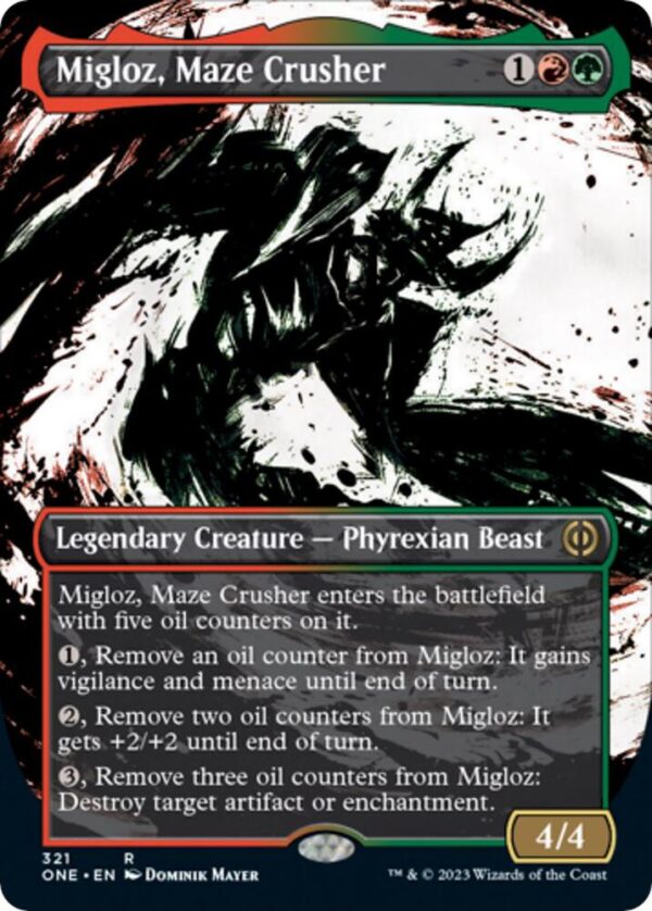 Migloz, Maze Crusher (Showcase) - Phyrexia All Will Be One (ONE) Migloz, Maze Crusher (Showcase) - Phyrexia: All Will Be One (ONE)