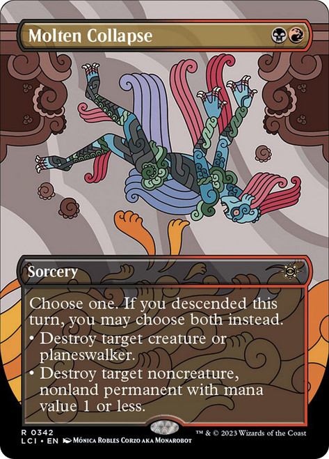 MoltenCollapse342__28522 Molten Collapse (Borderless) The Lost Caverns of Ixalan - Variants