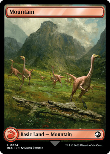 Mountain024a__72869 Mountain (Full Art) (Reversible) Jurassic World Collection
