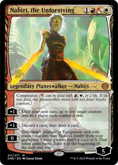 Nahiri, the Unforgiving - Prerelease Cards (PRE) Nahiri, the Unforgiving - Prerelease Cards (PRE)