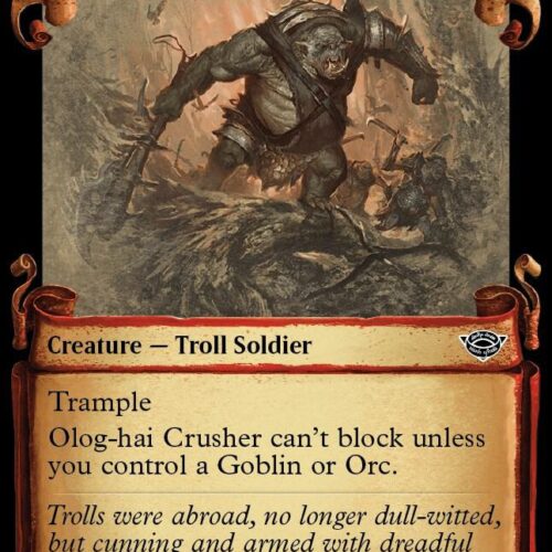 Olog-Hai Crusher (Showcase Scrolls) - Universes Beyond: The Lord of the Rings: Tales of Middle-earth (LTR)