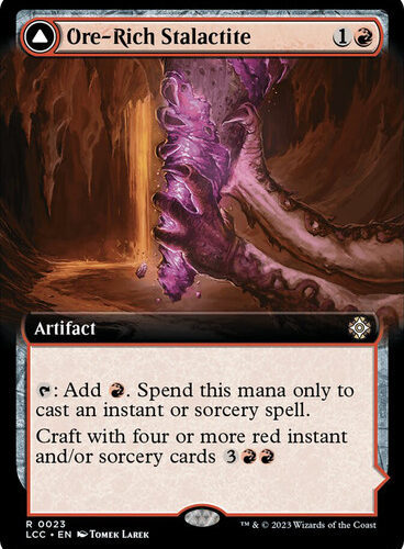 OreRichStalactite023__80384 Ore-Rich Stalactite // Cosmium Catalyst (Extended Art) The Lost Caverns of Ixalan Commander - Variants