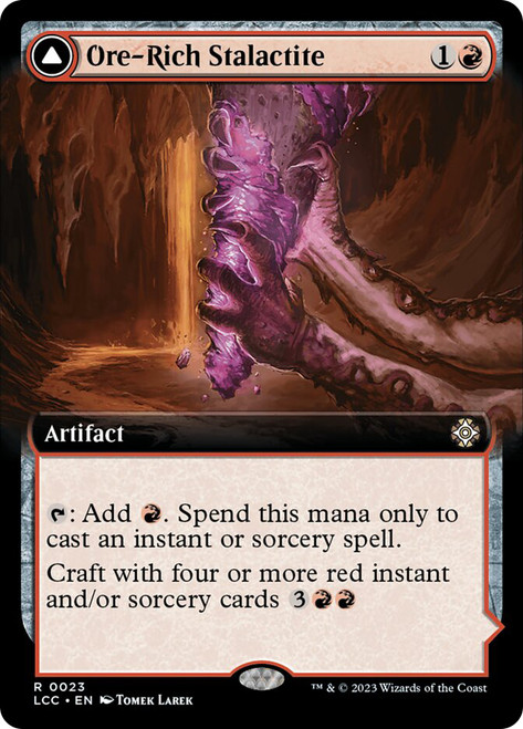 OreRichStalactite023__80384 Ore-Rich Stalactite // Cosmium Catalyst (Extended Art) The Lost Caverns of Ixalan Commander - Variants