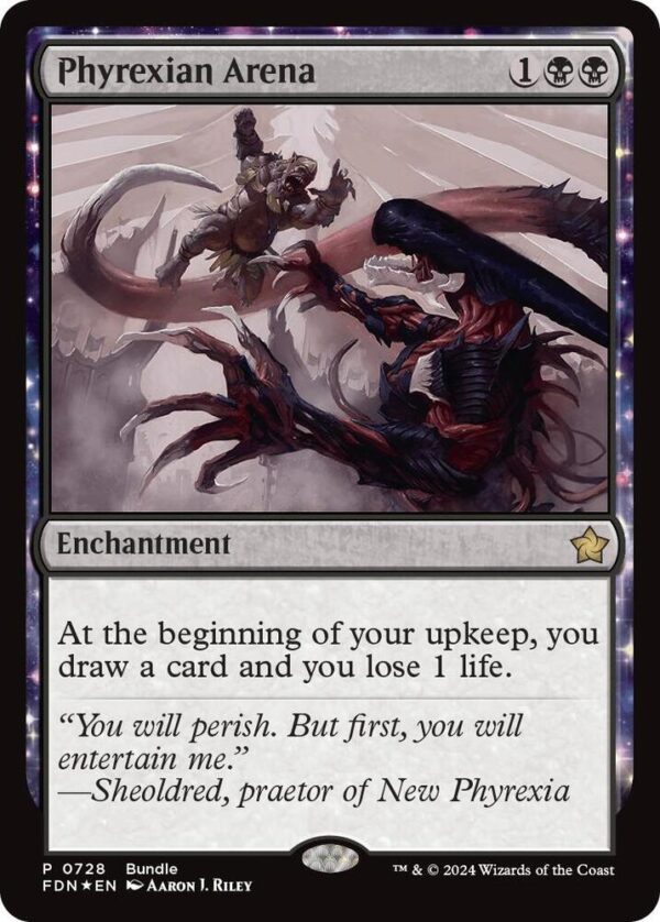 Phyrexian Arena (FDN Bundle) Phyrexian Arena (FDN Bundle) - Unique and Miscellaneous Promos (UMP)