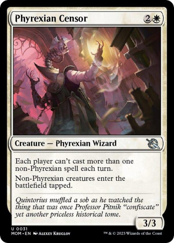 Phyrexian Censor - March of the Machine (MOM) Phyrexian Censor - March of the Machine (MOM)
