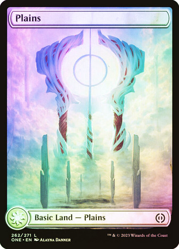 Plains (262) - Full Art - Phyrexia: All Will Be One (ONE)  FOIL