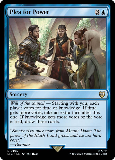Plea for Power Plea for Power The Lord of the Rings Commander
