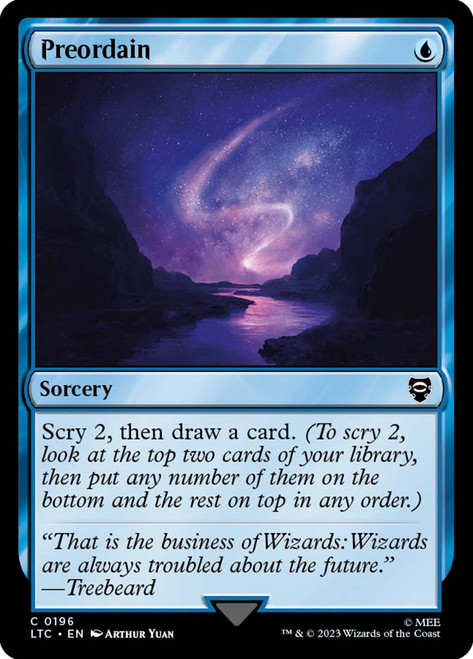 Preordain The Lord of the Rings Commander
