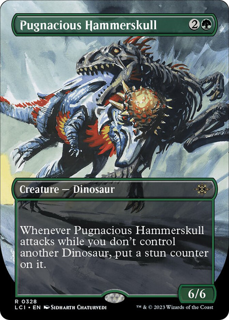 PugnaciousHammerskull328__49423 Pugnacious Hammerskull (Borderless) The Lost Caverns of Ixalan - Variants