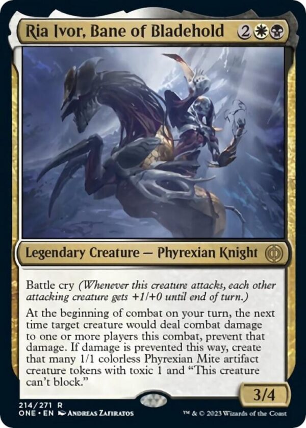 Ria Ivor, Bane of Bladehold - Phyrexia All Will Be One (ONE) Ria Ivor, Bane of Bladehold - Phyrexia: All Will Be One (ONE)